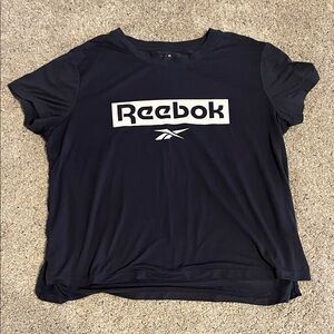 Reebok Dark Blue Tee with White Logo